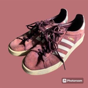 Maroon Adidas shoes
